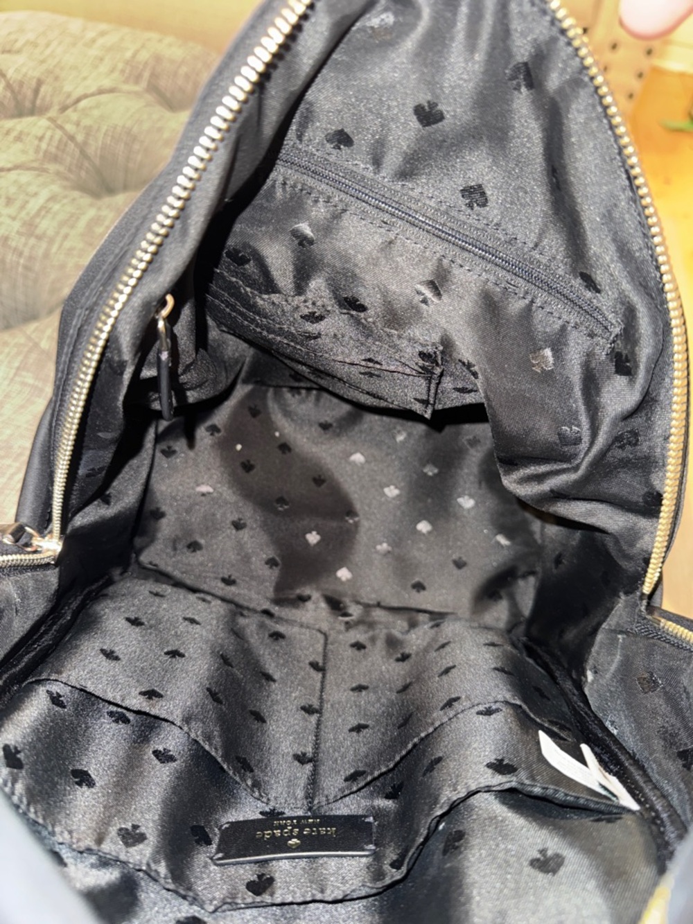 Kate Spade Bag Chelsea Black Nylon Backpack - Picture 12 of 17